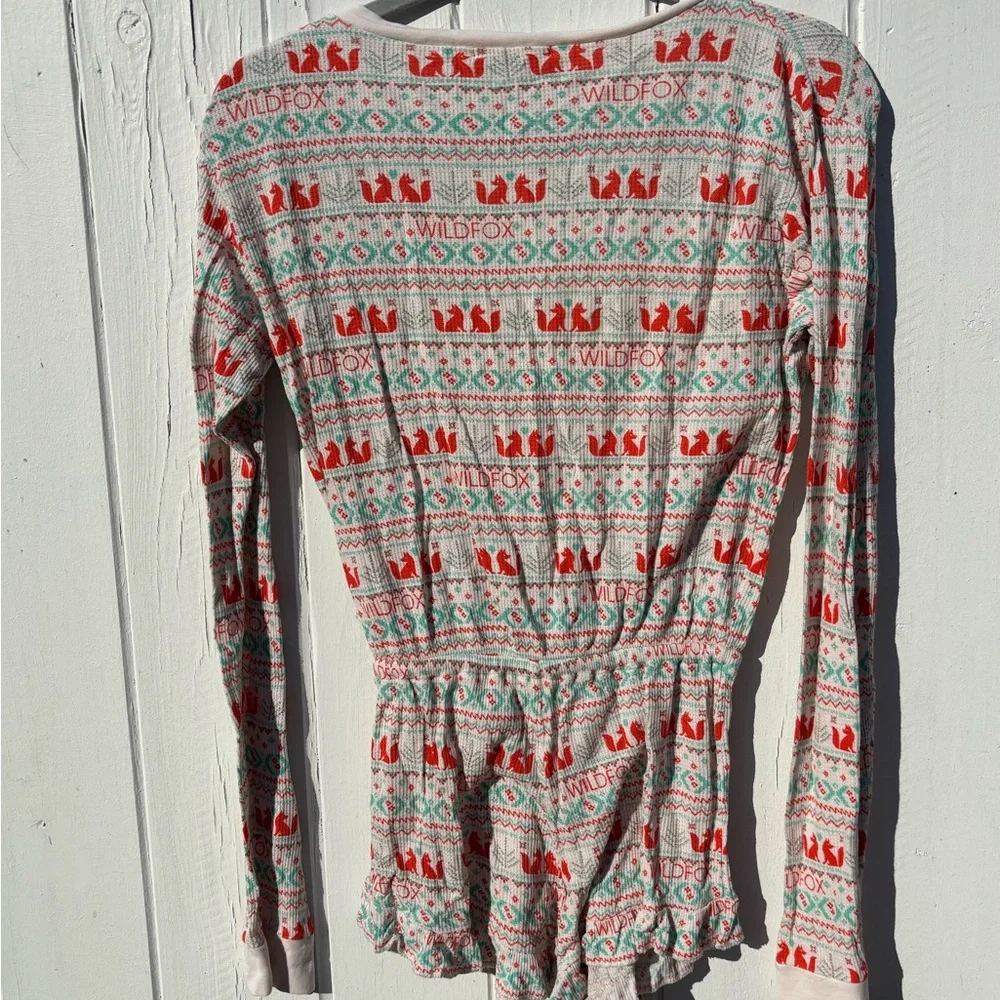 Wildfox Intimates Thermal Romper Pajamas XS